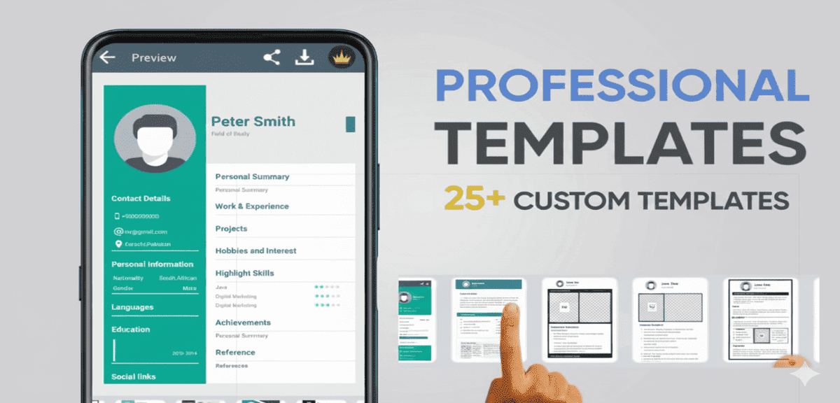 إنشاء cv احترافي على الموبايل| دليلك الشامل