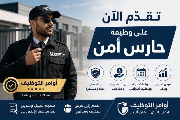 تقديم على وظيفة حارس امن