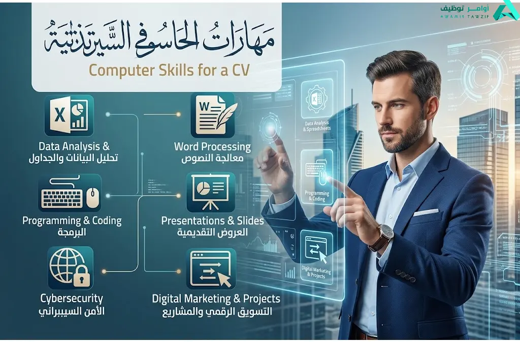 مهارات الحاسوب في السيرة الذاتية