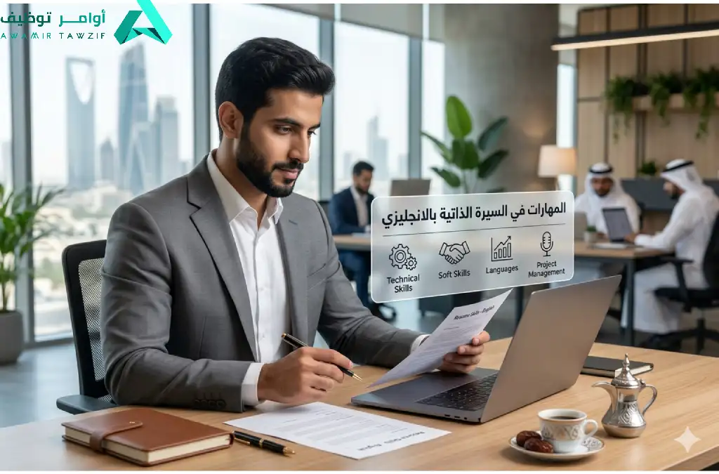 المهارات في السيرة الذاتية بالانجليزي